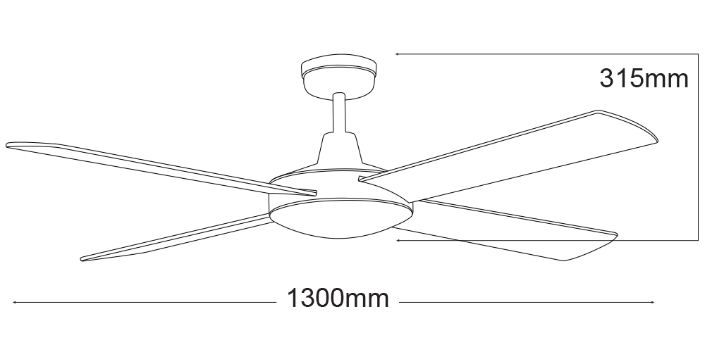 Lifestyle 52 Dc Ceiling Fan With Remote Martec Ceiling Fans