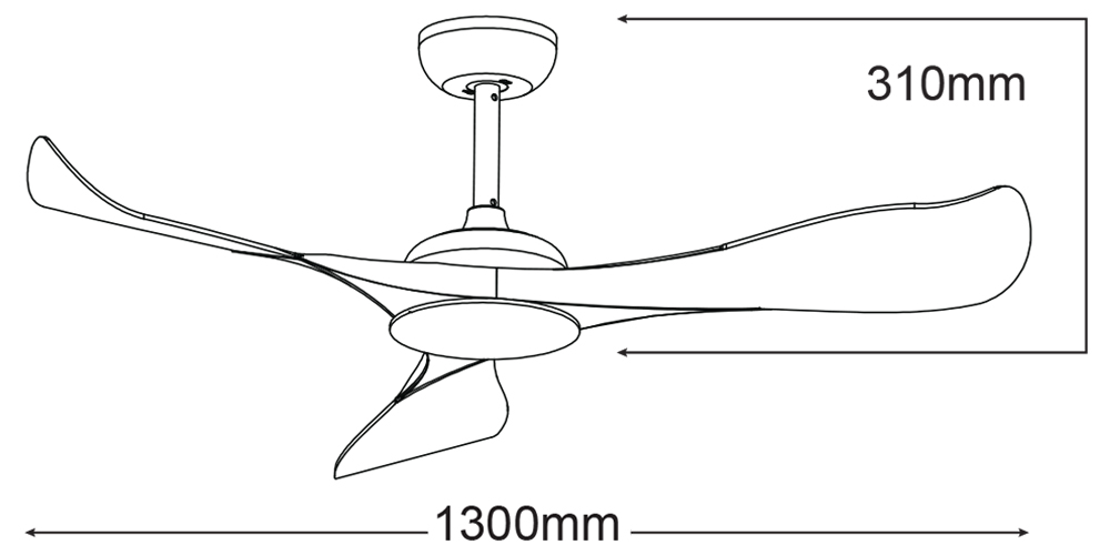 Scorpion 52 Dc Ceiling Fan With Remote Martec Ceiling Fans