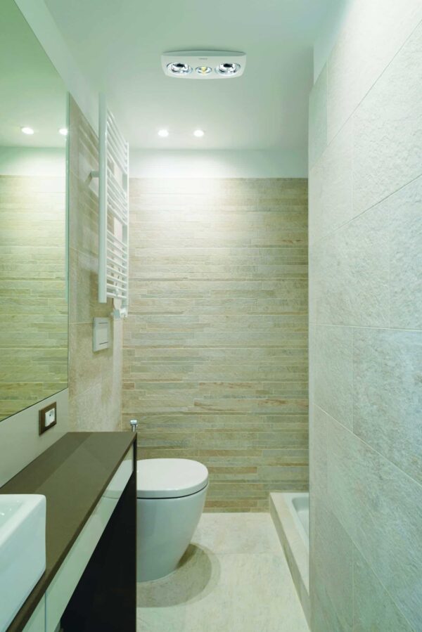 Contour 2 3-in-1  Bathroom Heater with 2 Heat Lamps, Exhaust Fan and LED Light - Image 2