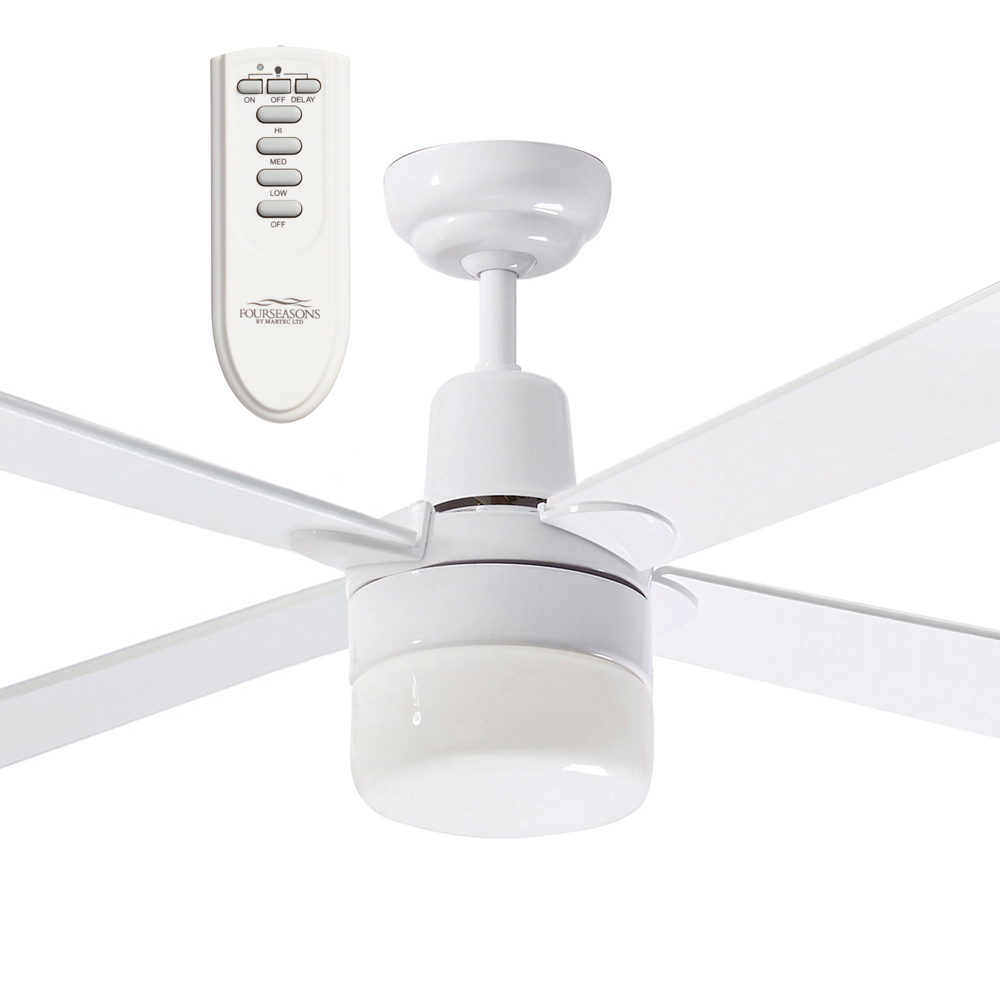 Fourseasons Alpha 48 Ceiling Fan With Clipper Light Remote Martec