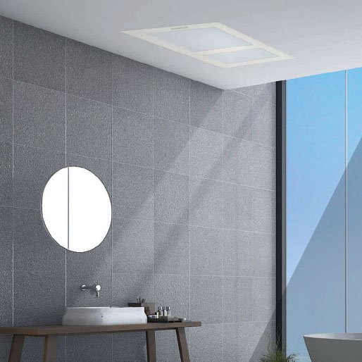 Aspire Bathroom Heater & Exhaust Fan with Tricolour 20W LED Light