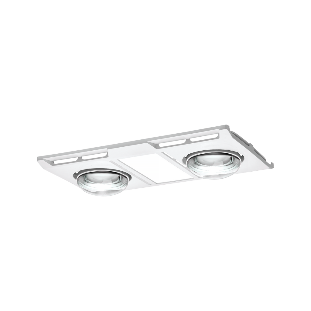 Profile Panel 2 High Performance Heater Fan Exhaust with 12W Tricolour LED Light