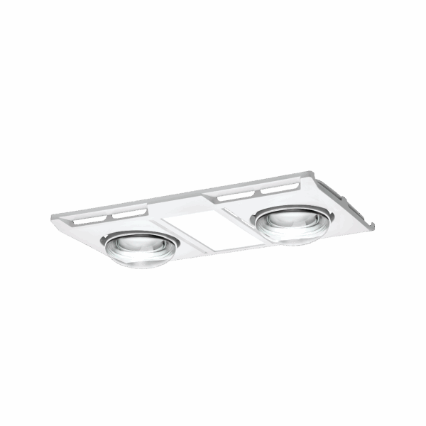 Profile Panel 2 High Performance Heater Fan Exhaust with 12W Tricolour LED Light