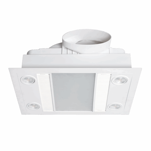 Linux DC - 3 in 1 Bathroom Heater and Exhaust Fan with Tricolour LED Light - Image 2