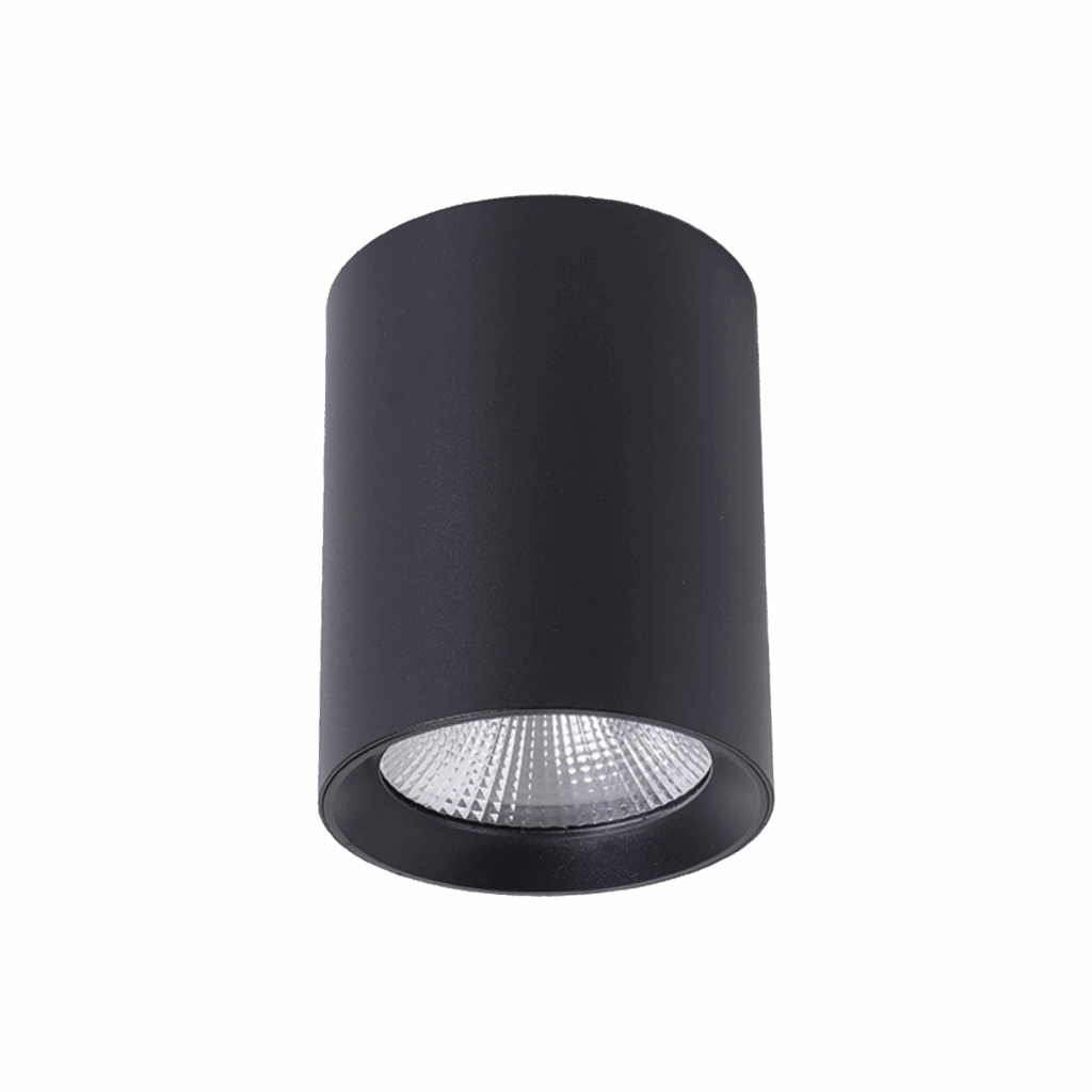 Paco 7W | 10W | 15W LED Downlight Tricolour Surface - Black