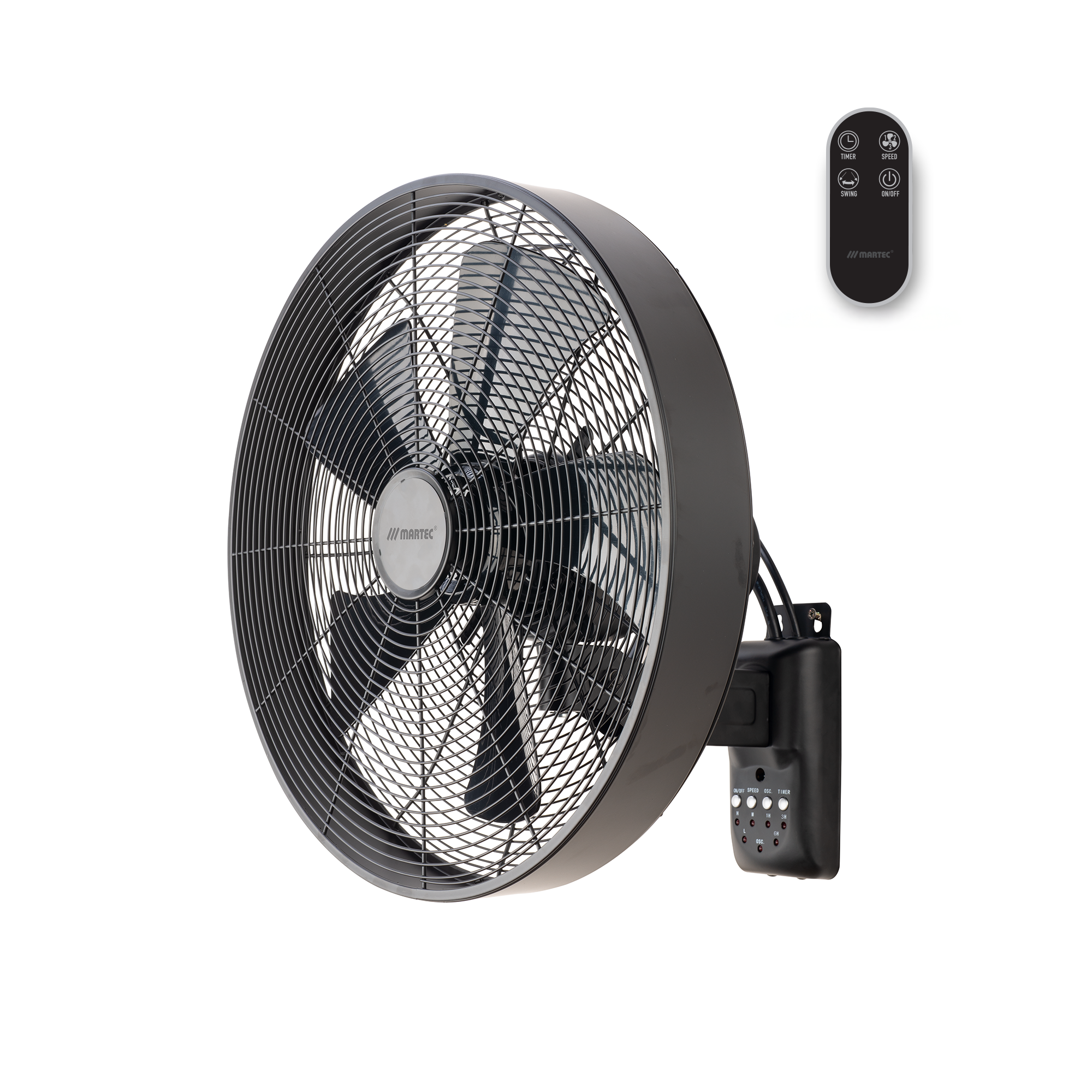 Como AC 16" Wall Fan With Remote Control