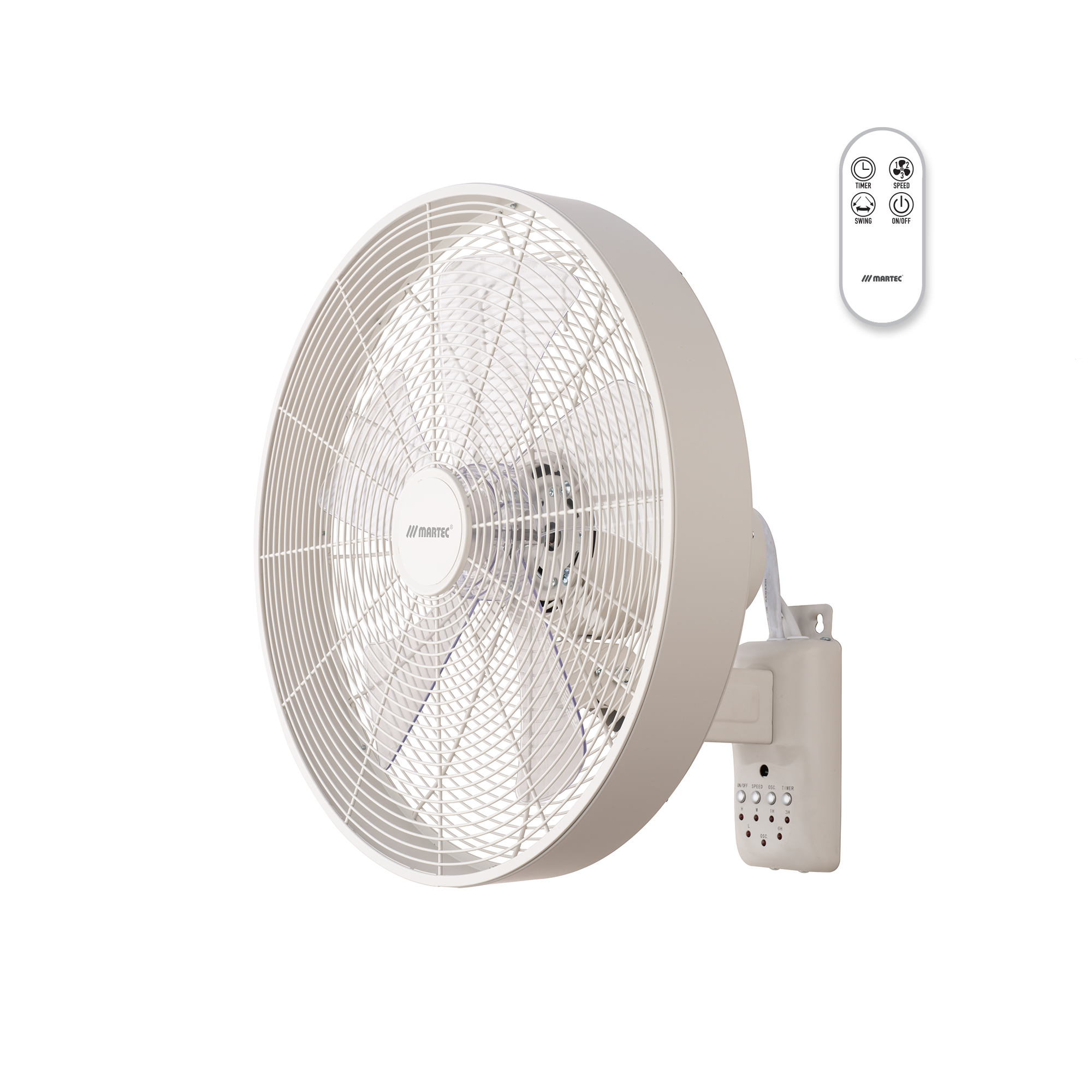 Como AC 16" Wall Fan With Remote Control - Image 2